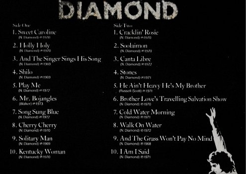 Neil Diamond ‎– 20 Golden Greats -vinyl LP met alle hits - 2