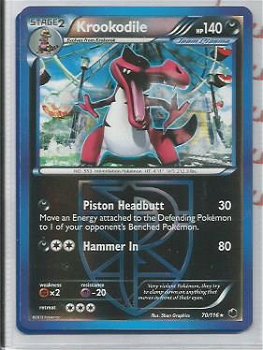 krookedile rare (reverse foil) 70/116 BW Plasma Freeze - 1