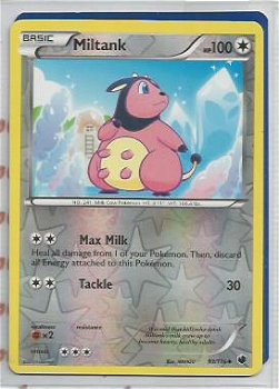 Miltank 93/116 (reverse foil) BW Plasma Freeze - 1