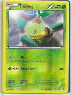 Turtwig - 1/135 (reverse foil)  BW Plasma Storm