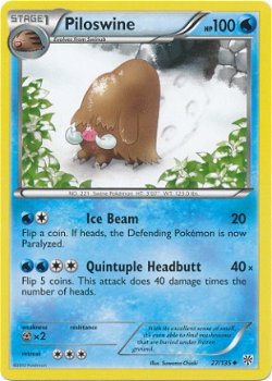 Piloswine - 27/135 BW Plasma Storm - 1