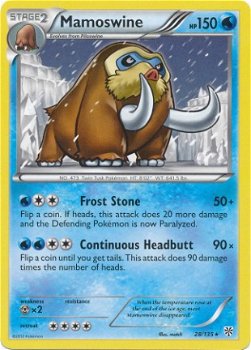 Mamoswine - 28/135 rare BW Plasma Storm - 1