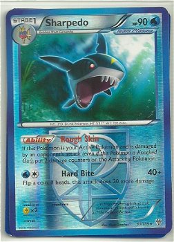 Sharpedo - 33/135 Rare (reverse foil) BW Plasma Storm - 1