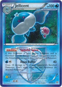 Jellicent - 39/135, Rare BW Plasma Storm - 1