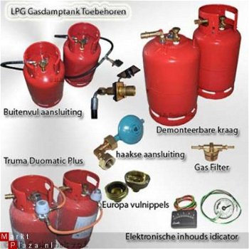 NIEUW: Lichtgewicht Aluminium LPG GASFLES 6 kg TÜV keuring ! - 6