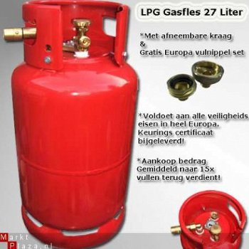 NIEUW: Lichtgewicht Aluminium LPG GASFLES 6 kg TÜV keuring ! - 7