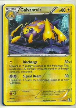 Galvantula - 51/135 (reverse foil) BW Plasma Storm - 1