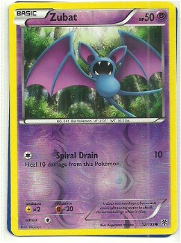 Zubat - 52/135 (reverse foil) BW Plasma Storm - 1