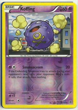 Koffing - 57/135 (reverse foil) BW Plasma Storm - 1