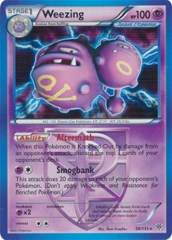 Weezing holo 58/135 BW Plasma Storm - 1