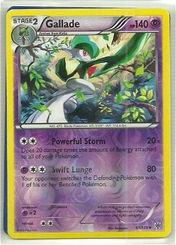 Gallade holo 61/135 (reverse foil) BW Plasma Storm - 1