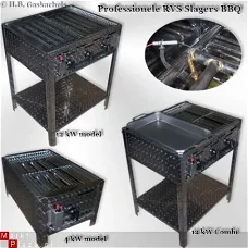 Professionele Horeca - Slagers gas barbecue RVS V2A Klasse A