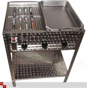 Professionele Horeca - Slagers gas barbecue RVS V2A Klasse A - 3