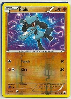 Riolu - 75/135  (reverse foil) BW Plasma Storm