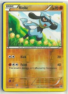 Riolu - 76/135  (reverse foil) BW Plasma Storm