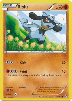 Riolu - 76/135 BW Plasma Storm - 1