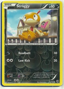 Scraggy - 85/135 (reverse foil) BW Plasma Storm - 1