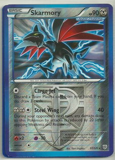 Skarmory - 87/135 Rare (reverse foil) BW Plasma Storm