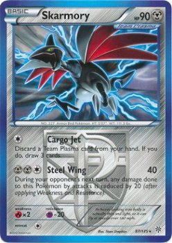 Skarmory - 87/135 Rare BW Plasma Storm - 1