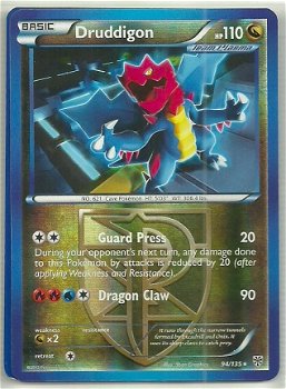 Druddigon - 94/135, Rare (reverse foil) BW Plasma Storm - 1