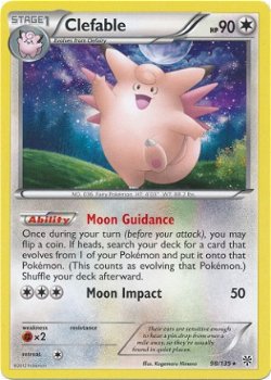 Clefable - 98/135 Rare BW Plasma Storm - 1