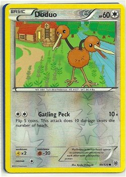 Doduo - 99/135 (reverse foil) BW Plasma Storm - 1