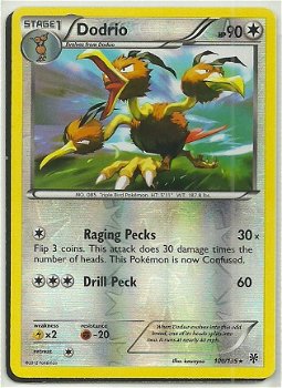 Dodrio - 100/135 Rare (reverse foil) BW Plasma Storm - 1