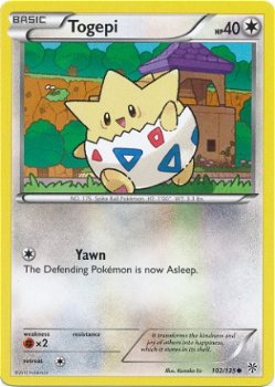 Togepi - 102/135 BW Plasma Storm - 1