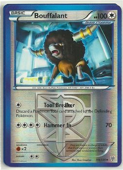 Bouffalant - 114/135 Rare (reverse foil) BW Plasma Storm - 1