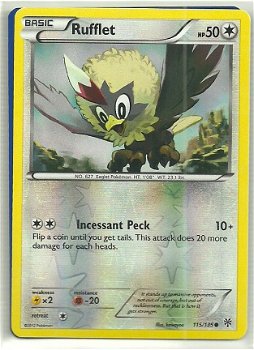 Rufflet - 115/135 (reverse foil) BW Plasma Storm - 1