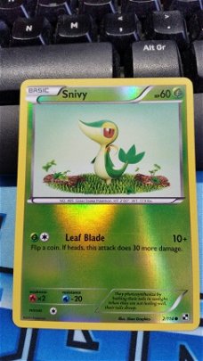 Snivy - 2/114  (reverse foil) Black and White