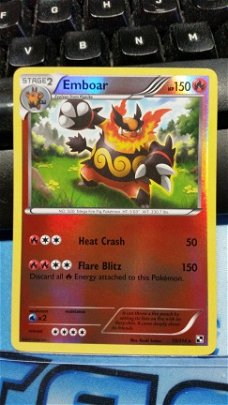 Emboar holo 19/114 (reverse foil) Black and White