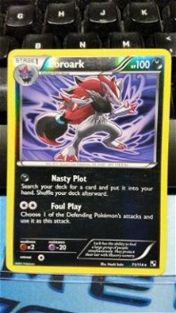 Zoroark holo 71/114 (reverse foil) Black and White nearmint - 1