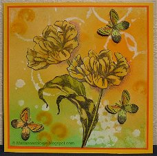 Bloemenkaart 06: Gele tulpen
