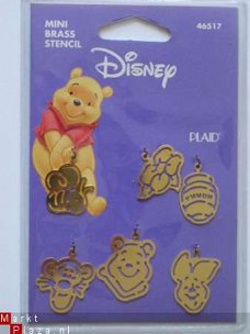 disney mini brass stencils winnie de pooh