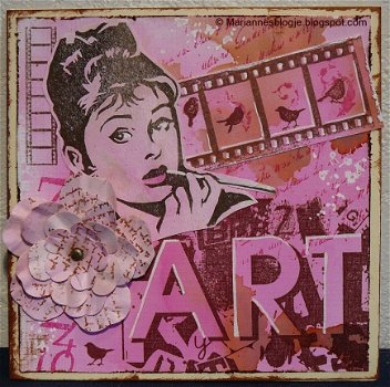Stempelkaart 15: Art met Audrey Hepburn - 1