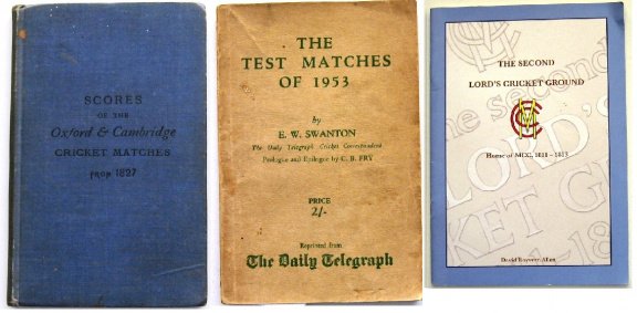 Scores of Cricket Matches between Oxford & Cambridge 1898 +2 - 1