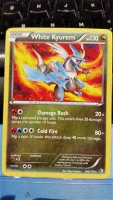 White Kyurem  102/149 Rare  BW Boundaries Crossed