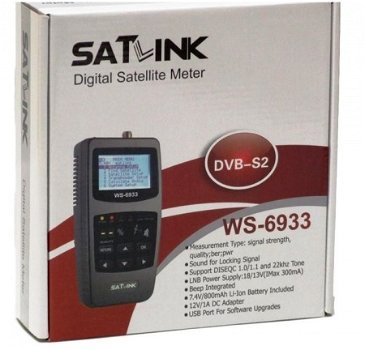 Satlink Satmeter WS-6933 HD met Full Color Display - 4