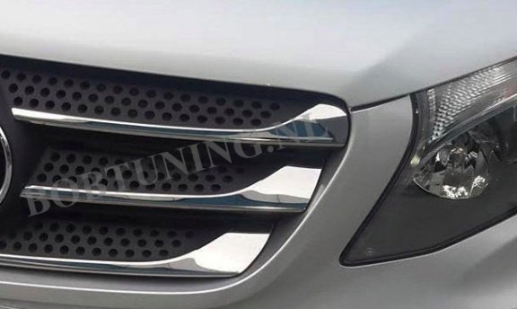 Bobtuning Rvs Grill lijsten Mercedes Vito W447 V Klasse - 7