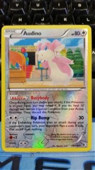 Audino 126/149 Rare (reverse foil) BW Boundaries Crossed - 1