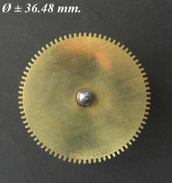 Veer trommel = Franse pendule = zonder veer =28312