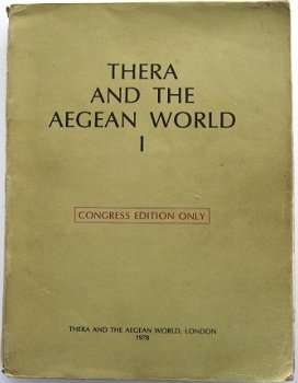 Thera and the Aegean World I PB Congress Edition Griekenland - 1