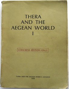 Thera and the Aegean World I PB Congress Edition Griekenland