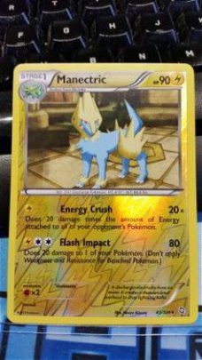 Manectric  43/124 Rare (reverse foil) BW Dragons Exalted