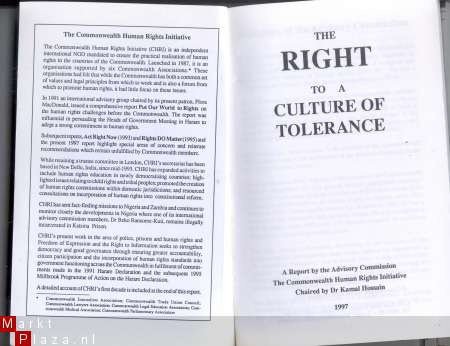 The Right to a Culture of Tolerance - 1