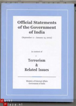 Terrorism & Related Issues Official Statements of Gov. India - 1