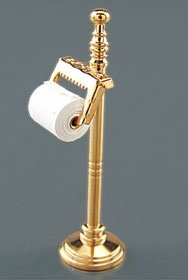reutter 1:12 toiletrolhouder met roiletrol - nr. 1