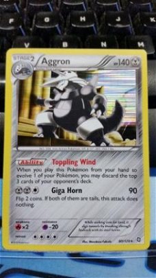 Aggron holo 80/124 BW Dragons Exalted
