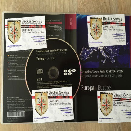 Mercedes navigatie Audio 50 APS CDs Comand DVD 2015-2016 - Afbeelding 3